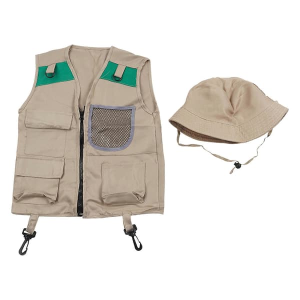 Bakgårdssafariutforskare Barnrollspelsset Utomhusäventyr Campingutrustning Kostymtillbehörssatser Barnutforskarsats Adventure Suit