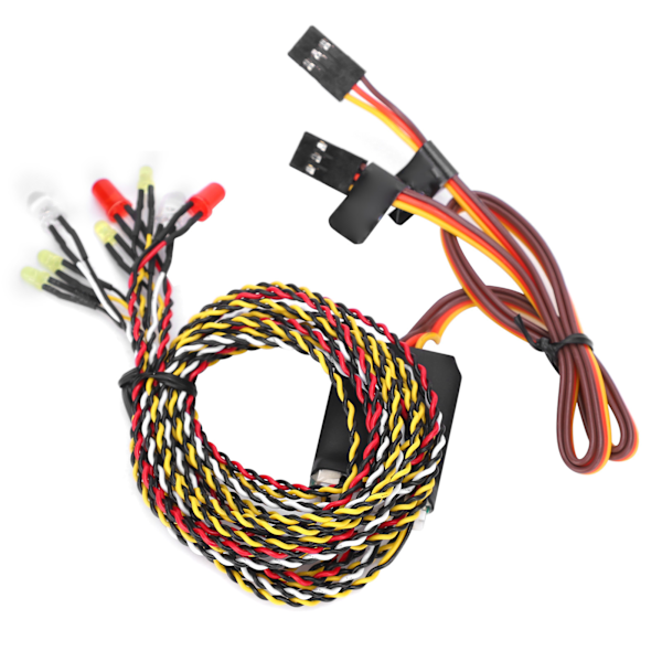 RC Crawler Køretøj 8LED Linkage Lys Gruppe Tilbehør til SCX10 D90 1/8 1/10 RC Bil