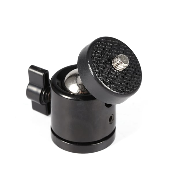 Ny 360° Mini Kuglehoved Beslag Montering Til 1/4\" Kamera Stativ & 3/8\" Flash Holder