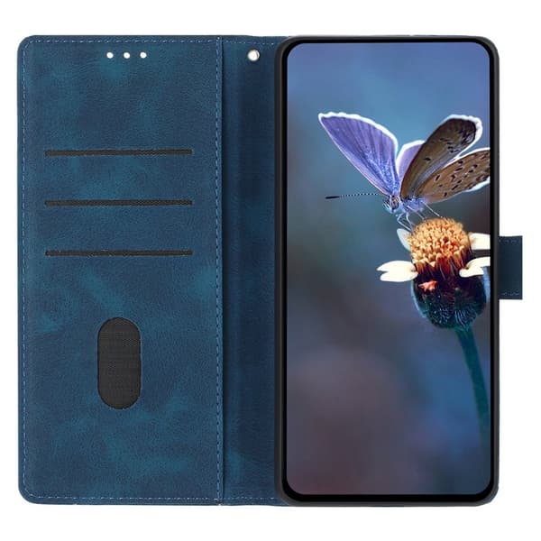 【03】Samsung Galaxy A57 Pungcover Kunstlæder - Blå