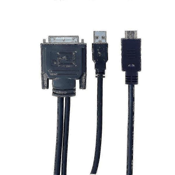 【03】Dvi M1-da 30+5-bens til HD-kompatibelt kabel Dual Link+ USB-projektorkabel 1,7m,CJY