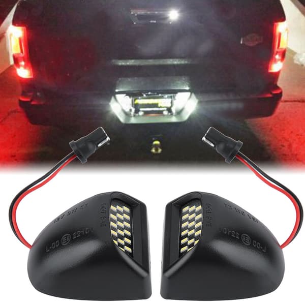 Högkvalitativ 2st ABS LED Nummerplåtslampa för Chevrolet Silverado