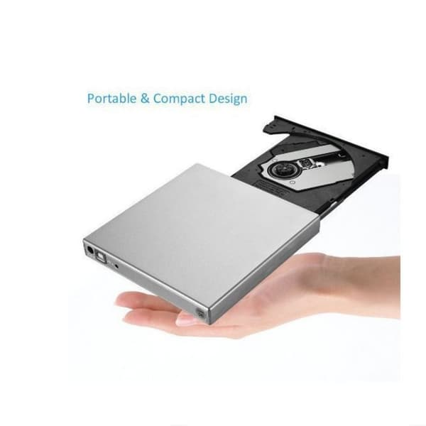 USB 2.0 extern DVD-enhet, bärbar extern CD-enhet, CD-brännare DVD-brännare