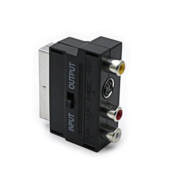 Scart komposit audio/video adapter, input/output