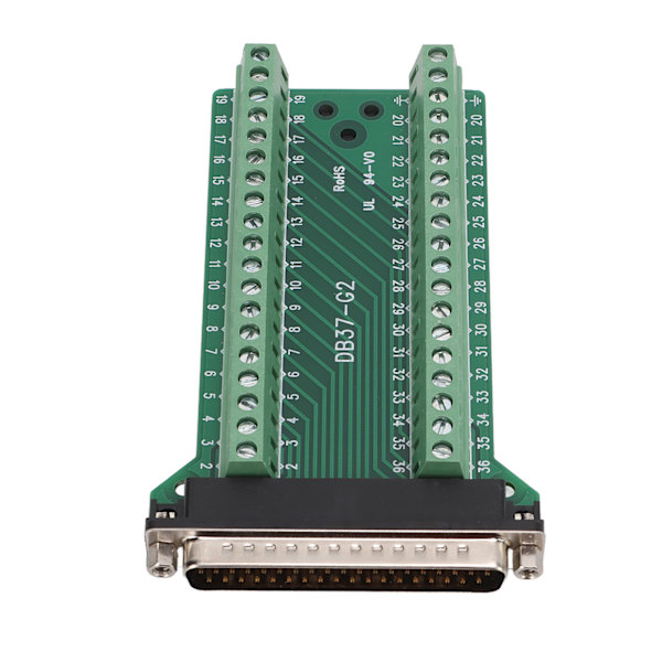 DB37 Breakout Connector Terminal Board Lige PCB Isoleret Anti-Interferens AC300VDB37‑G2 Han