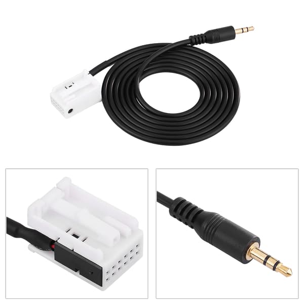 Auton 3,5 mm uros-audio-AUX-tuloadapterikaapeli Mercedes /Benz W203 C -luokkaan