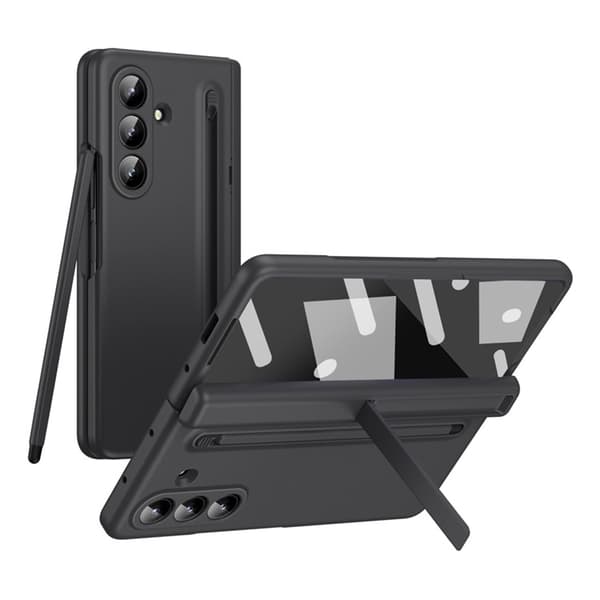 【03】Compatible with Galaxy Z Fold 7 Case Incl. Screen Protector & Pen Black 120