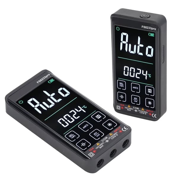 Multimeter LED Touch Screen DC AC Spänningsmätare Resistans Kapacitanstestare Verktyg