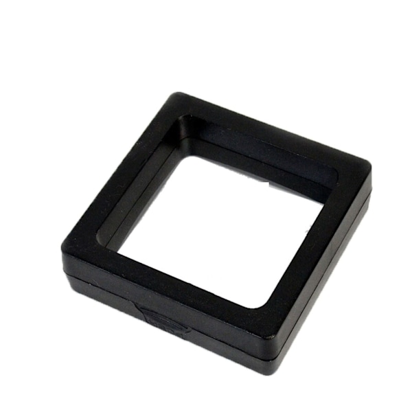 PE-film Smyckeskrin Transparent 3D Flytande Ram Displayhållare Film Smyckeskrin Svart 9,54 X 2,01 cm