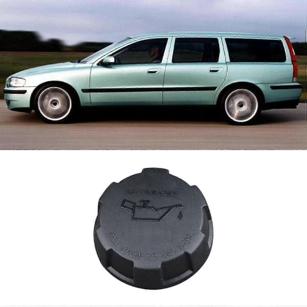 Oliepåfyldningsdæksel til Volvo V70 940 850, kompatibelt dæksel Musta