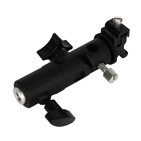 Justerbar Hot Shoe Mount Adapter Flash Lys Stativ Paraply Holder Beslag DH