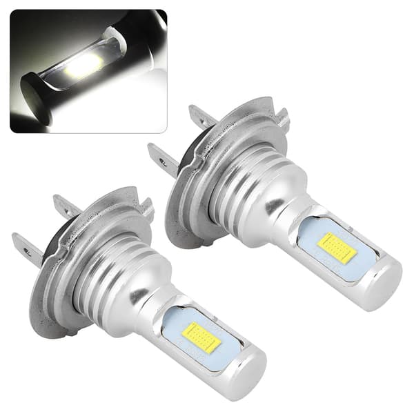 Universella H7 LED Dimljus för Bil - 2st, 80W, 6000K, Vit, 12V