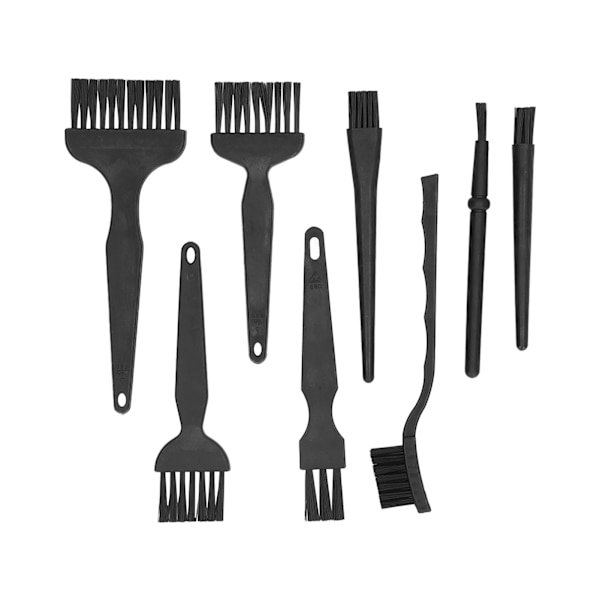 8st Antistatisk Borste Plast Handtag Rengöringsverktyg Set Kit för Tangentbord Dator