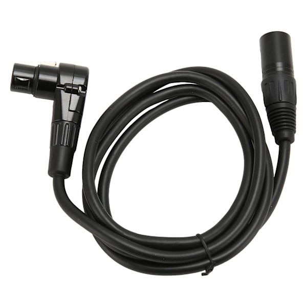 XLR Han til 90 Graders Hun Mikrofonkabel 3-Pin Sølvbelagt OFC Leder XLR Mikrofon Balanceret Kabel 1,5 m