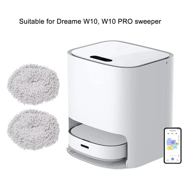 Dreame W10 PRO Ersättningsmopphållare - 2-pack Moppdukar