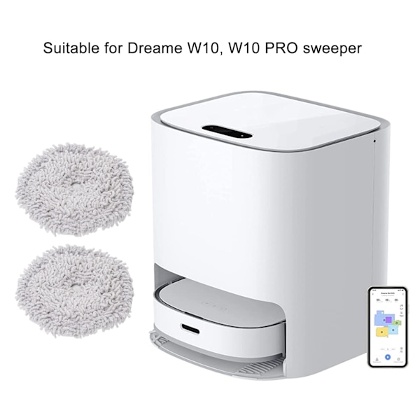 Dreame W10 PRO Udskiftningsmoppepudeholder - 2 stk. moppeklude