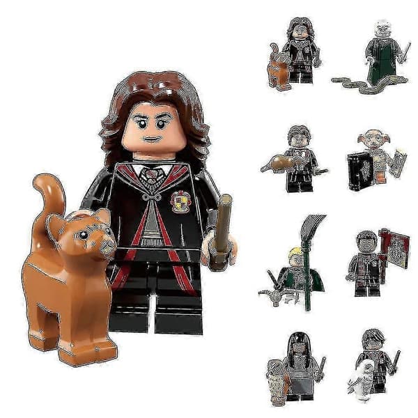 8-pak Harry Potter Figurer Minifigur Samlet Mini Byggeklods Legetøj Gaver Boligindretning