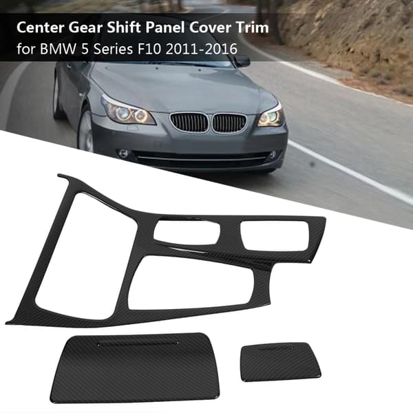 Bil Interiør Center Konsol Gear Shift Panel Cover Trim til BMW 5 Serie F10 2011-2016 (#3)