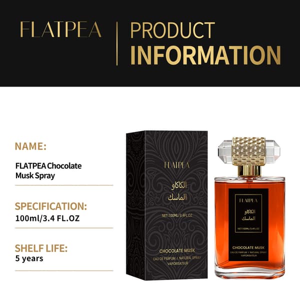 Duft til mænd og kvinder, chokolademuskusduft, unisex parfume