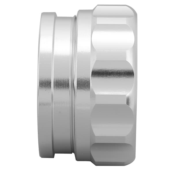 Bränsle Vattentank Påfyllningshals Lock Set Aluminium Universal Tillbehör för Bilmodifiering Silver