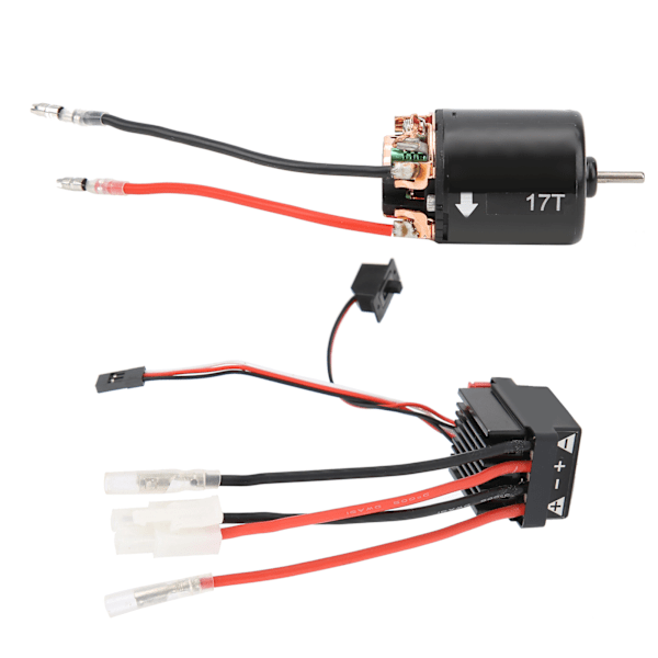 Universal 17T 540 Børstemotor 320A Børstet ESC Sæt Tilbehør Passer til 1/10 RC Bil