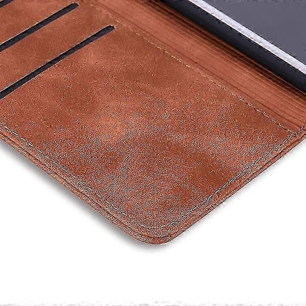 Pung etui til Samsung Galaxy A52/A52S Premium PU læder flip cover Mandala -XN Brown