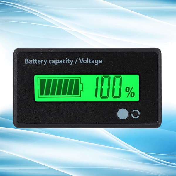 GY-6D PCB HTN Ljud-ljus Alarm Batterikapacitetsmonitor Indikator Display 12-84V (Grönt Ljus)