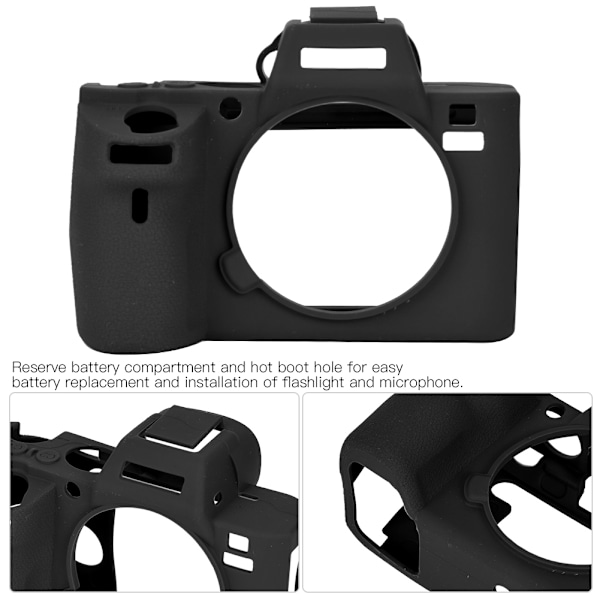 Digital kameraskydd Silikonfodral för Sony A7 M2/A7R M2/A7S M2 Svart