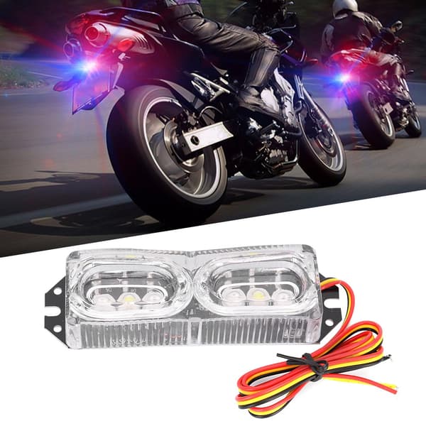 Motorcykel LED Baglygte Strobe Nummerplade Advarselslys Stop Bremse Blinkende Baglygter 9-80VDC9-60V