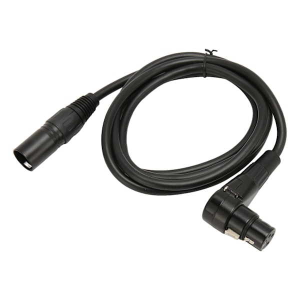XLR Han til 90 Graders Hun Mikrofonkabel 3-Pin Sølvbelagt OFC Leder XLR Mikrofon Balanceret Kabel 1,5 m