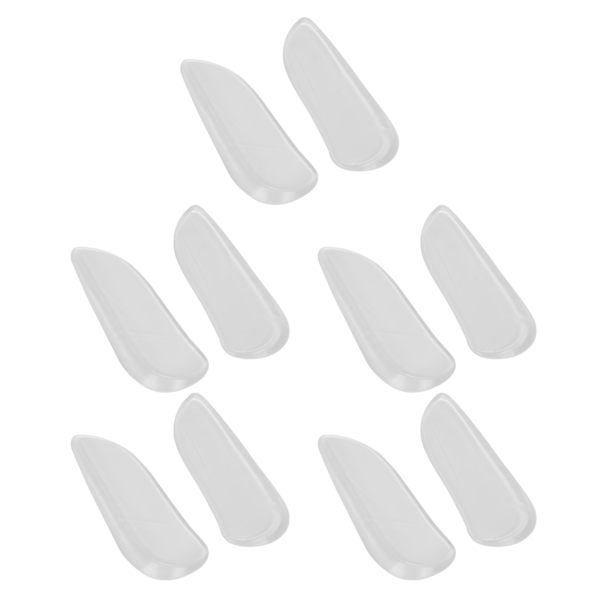 5 par set Skohäl Kuddinsatser Ortopedisk Gel Skyddskoppar O X-bentyp Benskydd