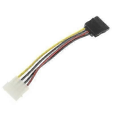 4-nastainen IDE-sarja-ATA-SATA-virtasovitin (15 cm), materiaali: Cu