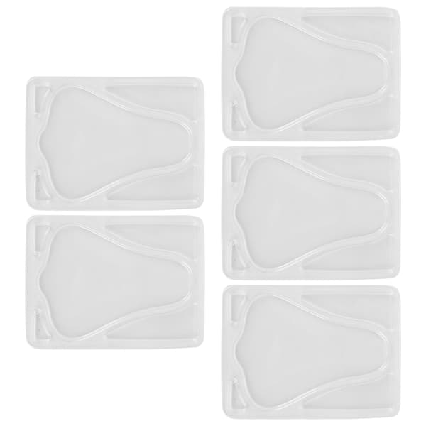 5 st Transparent DIY Näsmaskform Återanvändbar Näsmaskbricka för Ansiktsmaskmaskin