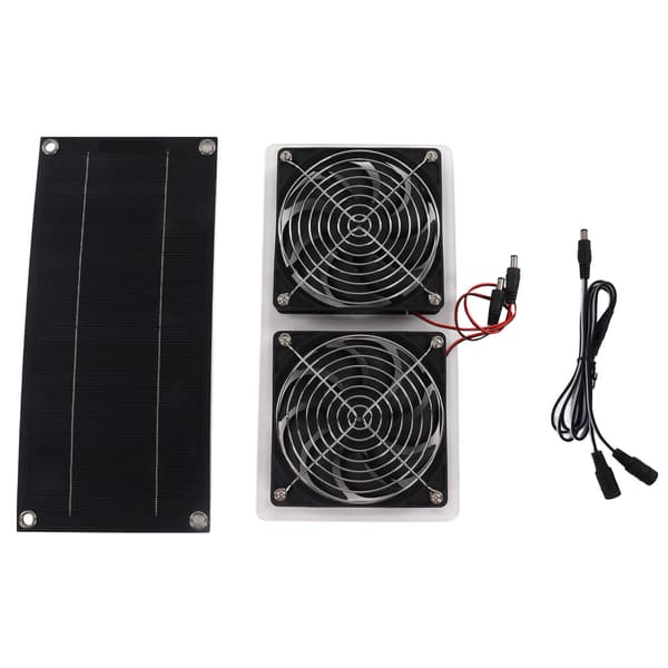 Solpanel Fläkt Kit Vattentät Portabel Miljövänlig Solarfläkt för Utomhusbruk 100W 12V Enkel Panel