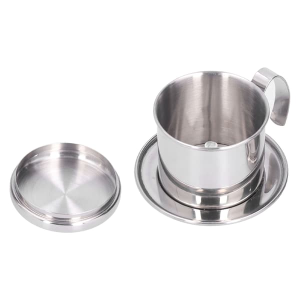 Vietnamesisk kaffefilter Traditionel rustfrit stål genanvendelig kaffemaskine til kaffebar