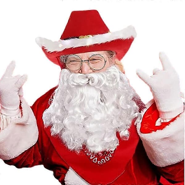 Julemandskostume Voksne Mænd Deluxe Julemandskostume til Julefest Cosplay A