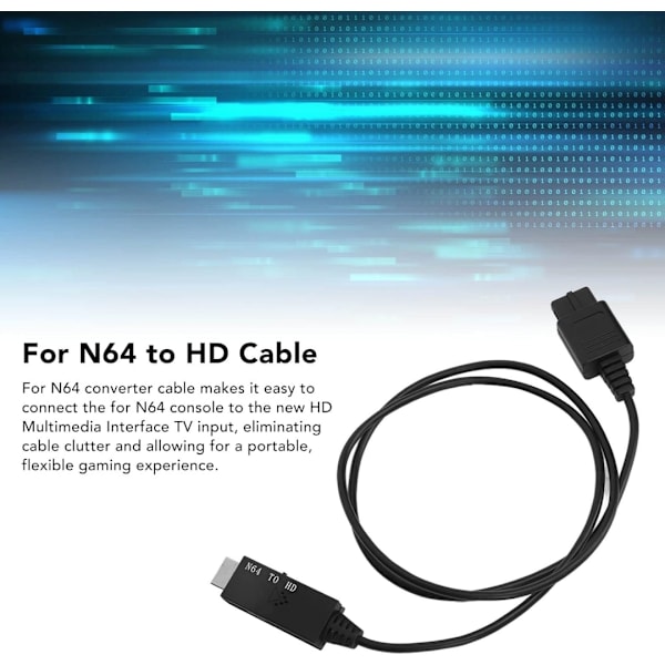 Plug and Play Adapter N64 til HDMI-konverter til Nintendo