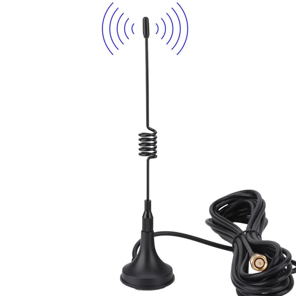 Sugproppsantenn 433Mhz RP SMA-kontakt Hane Rak med Magnetisk Bas för Amatörradio