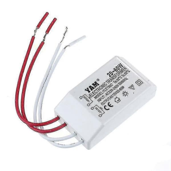 AC 220V til 12V 20-60W Halogenlys LED-driver strømforsyningstransformator