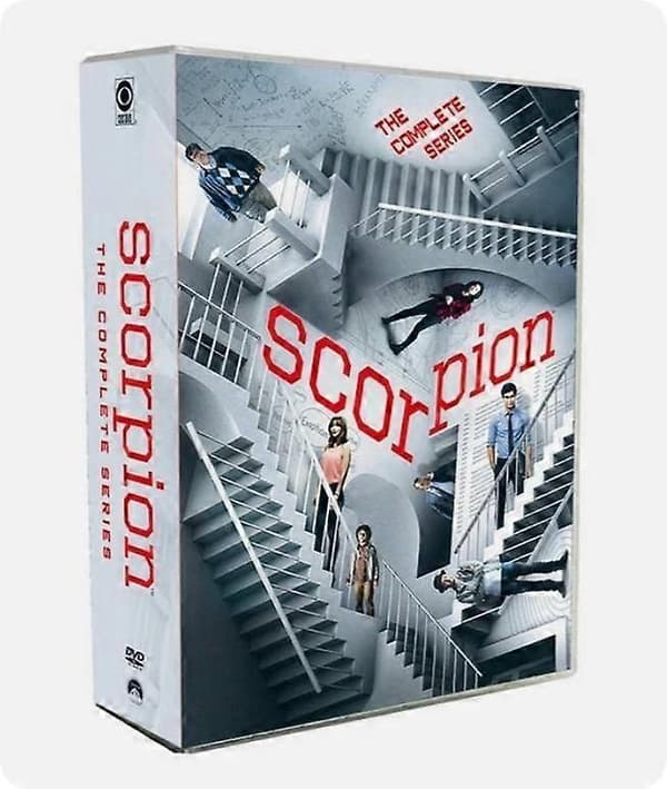 【03】SCORPION: Komplet tv-serie sæson 1-4 (DVD Box Set 24-diske) engelsk version