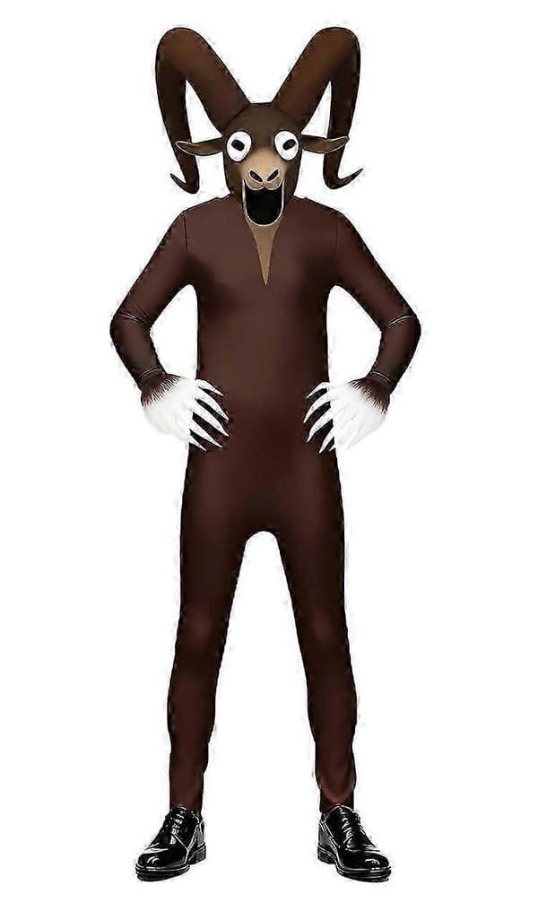 99 yötä metsässä Cosplay-asu Haalari Bodysuit Monster Horror Game Outfit E Goat 110