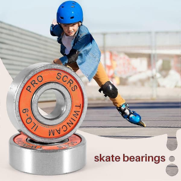 16 stk/parti Skating Twincam Ilq-9 608zz Miniaturekugle til Skateboardsko Tilbehør -9