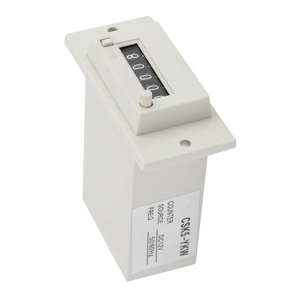 CSK5-YKW 5 Siffror 0-99999 Industriell Totalisator Mekanisk Elektromagnetisk Pulsräknare DC 12V