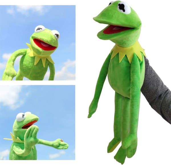【03】Kermit the Frog hånddukke, Kermit the Frog tøjdyr plyslegetøj til