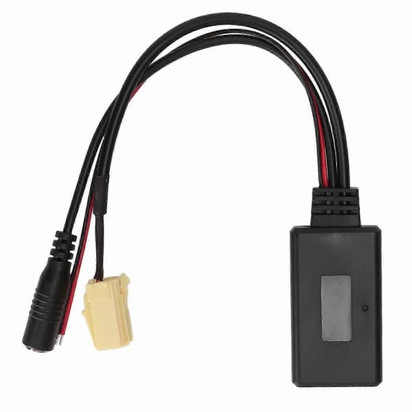 Trådløs bil-aux Bluetooth 5.0-adapter med mikrofon til håndfri opkald