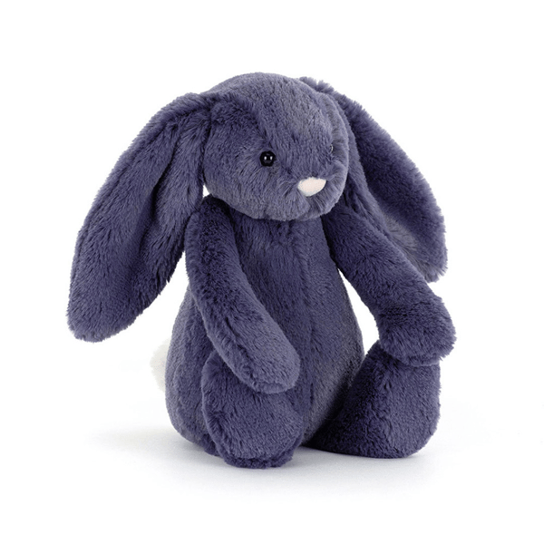 【03】Jellycat Shy Sapphire Rabbit Plush Toy Small Size Sapphire Blue 18cm