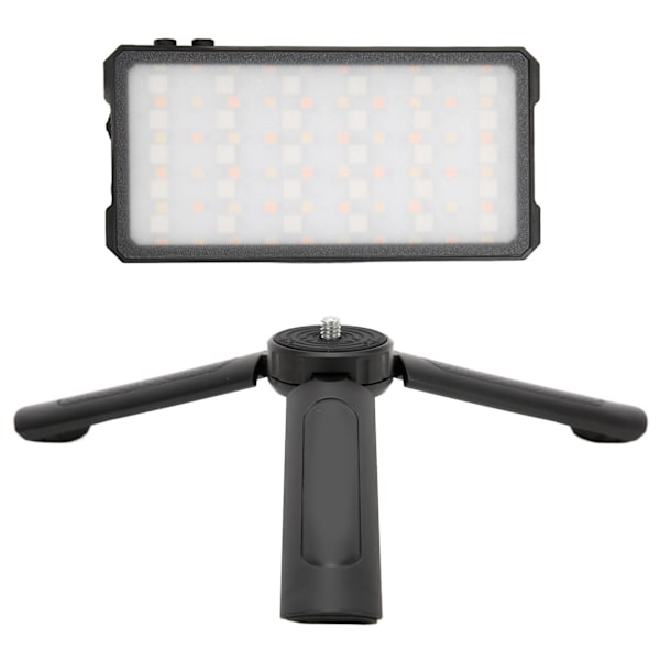 Manbily Kamera Fill Light MFL‑02 Fuld Farve RGB Video LED Lys 3000K‑6500K med Tripod til Video Fotos