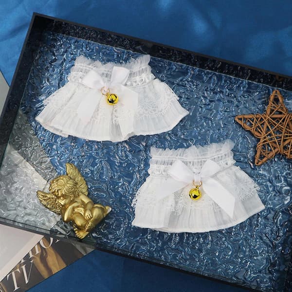 Hvide Lolitas-stil Balletærmer Åndbart Blondemateriale Justerbare Bindebånd Retro Håndledsaccessories Rosa Sløjfe pink bow