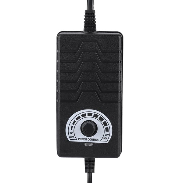48W 2A 1-24V Justerbar Spänning Strömadapter Motorvarvtalsreglering 100-240V EU-kontakt