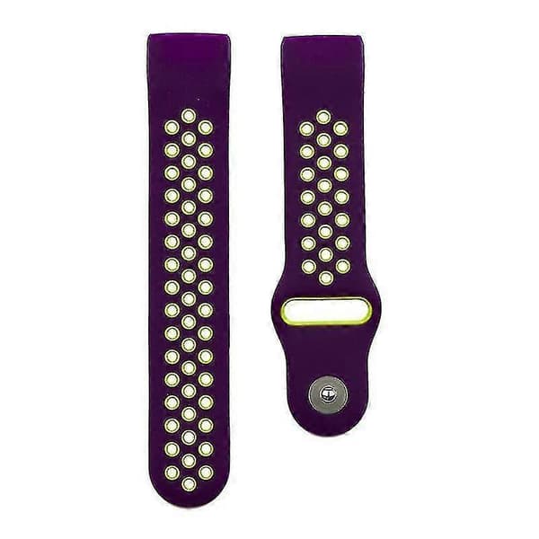 armbånd kompatibelt med fitbit charge 3 (lilla)